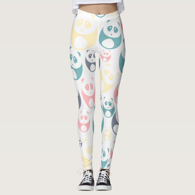 Leggings Pastel Pandas (Anverso)