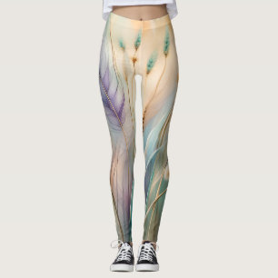Leggings Pastel Resumen Susurros de la Naturaleza, Grasas
