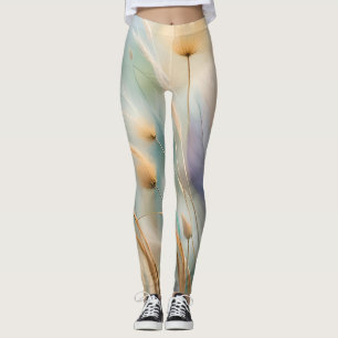 Leggings Pastel Resumen Susurros de la Naturaleza, Grasas I