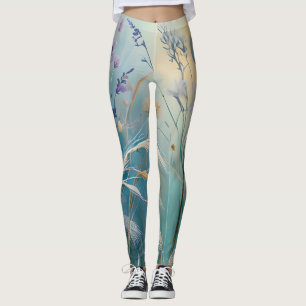 Leggings Pastel Resumen Susurros de la Naturaleza, Grasas I