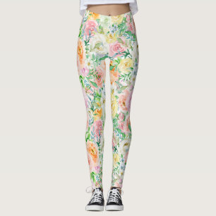 Leggings Pastel Rosa Garden