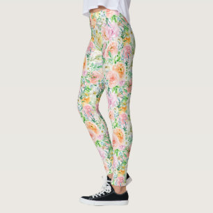 Leggings Pastel Rosa Garden