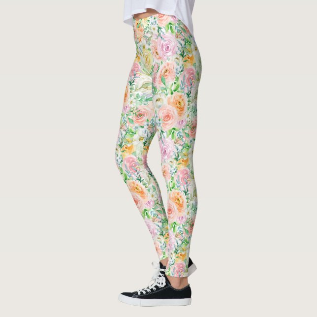 Leggings Pastel Rosa Garden (Izquierda)