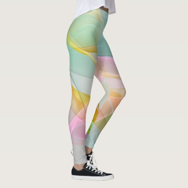 Leggings Pastel Symphony of Floating Sheer Ribbons (Derecha)