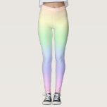 Leggings Pasteles de arcoiris<br><div class="desc">Pega los colores abstractos del arco iris en filas horizontales.</div>