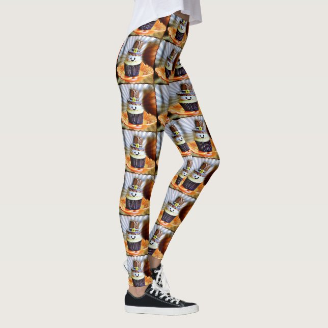 Leggings Pasteles de peregrino de pop Art (Derecha)