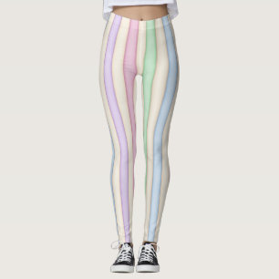 Leggings Pasteles multicolores con tira alterada