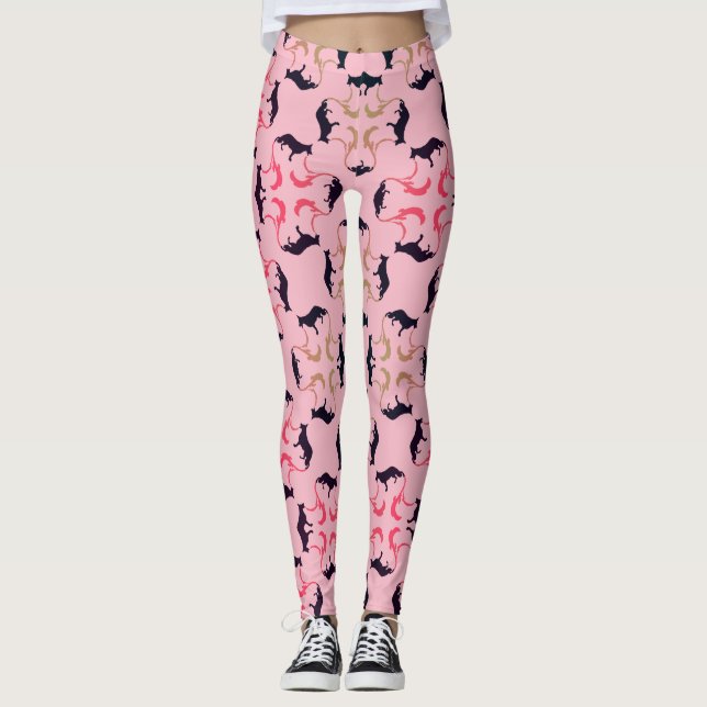 Leggings Pastor Alemán de lujo sofisticado (Anverso)