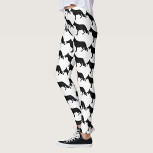 Leggings Pastor Alemán Negro Puro