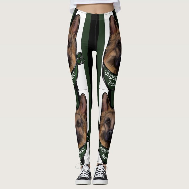 Leggings Pastor Alemán Underdog (Anverso)