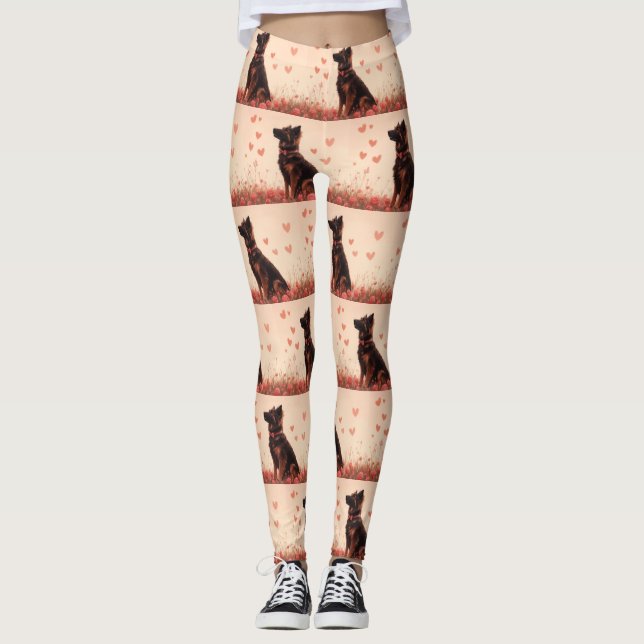Leggings Pastor de Anatolia con Rosas - Día de San Valentín (Anverso)