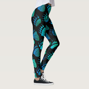 Leggings Patas de oso azules/verde - polainas