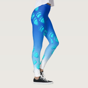 Leggings Patas de oso de los azules claros - polainas