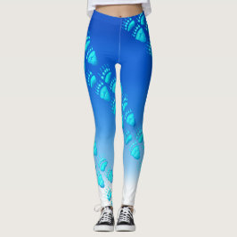 Leggings Patas de oso de los azules claros - polainas