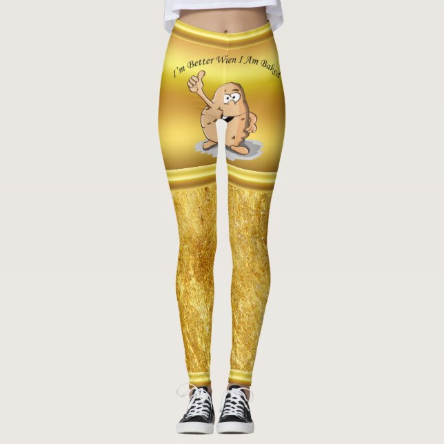 Leggings patata del personaje de dibujos animados con los (Anverso)