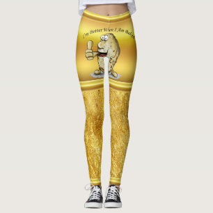 Leggings patata del personaje de dibujos animados con los