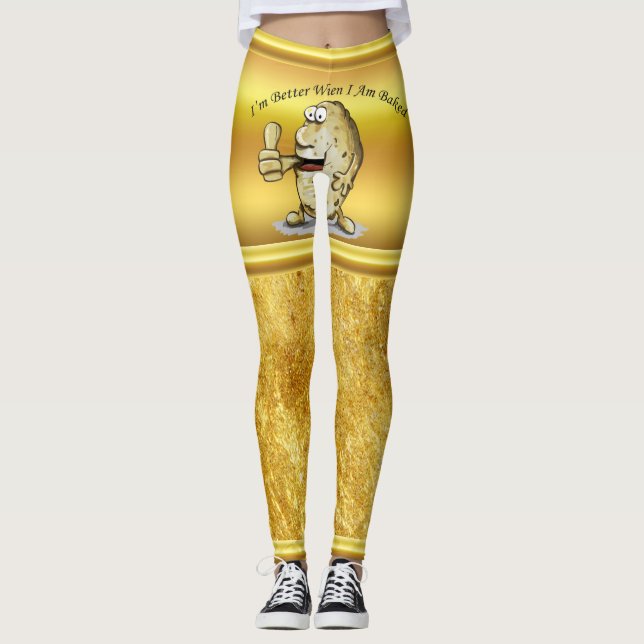 Leggings patata del personaje de dibujos animados con los (Anverso)
