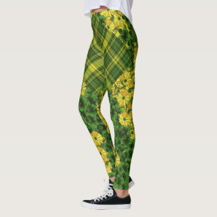 Leggings Patchaje de flores y de plástico