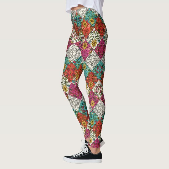 Leggings patchwork de aziza (Izquierda)