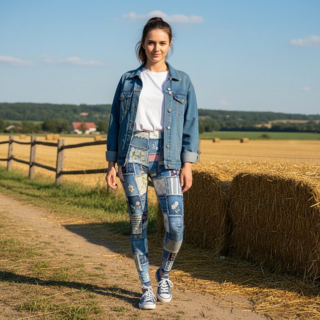 Leggings Patchwork Denim (Subido por el creador)