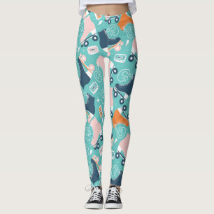 Leggings Patines Retro Roller: Cassette Vintage