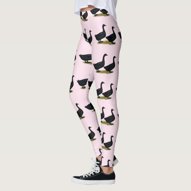 Leggings Patos: Cayugas negro (Izquierda)