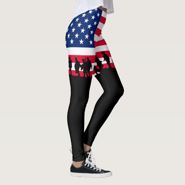 Leggings Patriot USA Soldiers flag (Derecha)