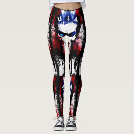 Leggings Patriotic Punisher (Estados Unidos de América)
