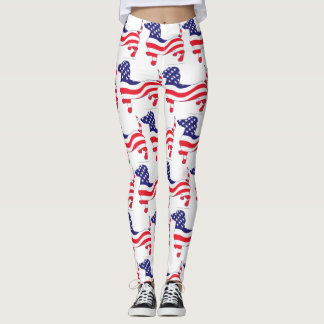 Leggings Patriotic USA Dachshund
