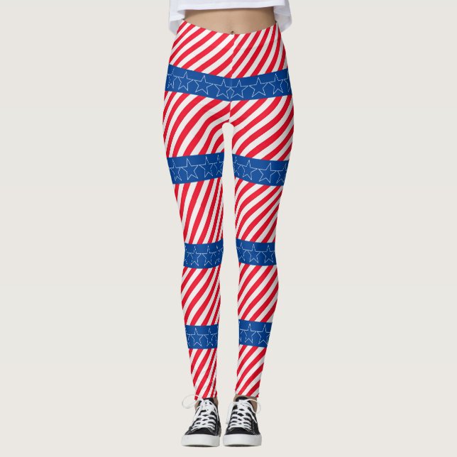 Leggings Patriótico americano (Anverso)