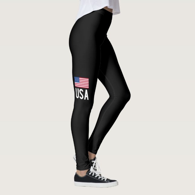 Leggings Patriótico de la bandera de Estados Unidos (Derecha)