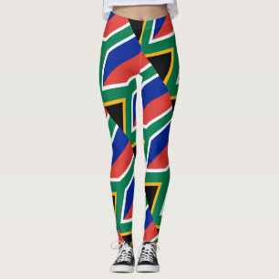 Leggings Patriótico surafricano de la bandera de Suráfric