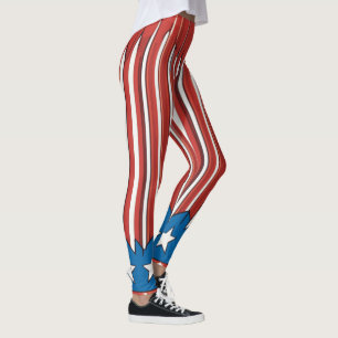 Leggings Patrióticos de Arte para el 4 de Julio