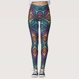 Leggings Patrón 3D de cambio holográfico   Sin costuras