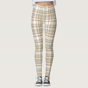 Leggings Patrón a cuadros de tartán de plástico