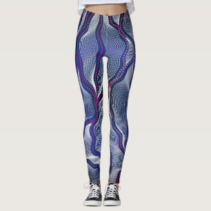 Leggings Patrón aborigen 16 bufanda