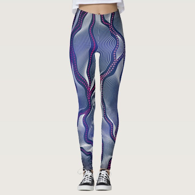 Leggings Patrón aborigen 16 bufanda (Anverso)