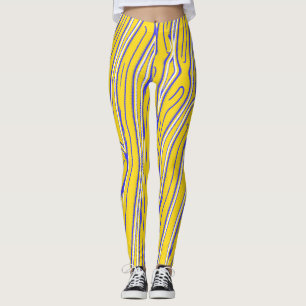 Leggings Patrón abstracto amarillo "Ratti_Creative_Arts"