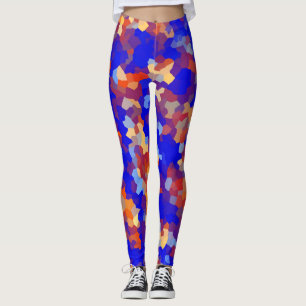 Leggings Patrón abstracto de cristal