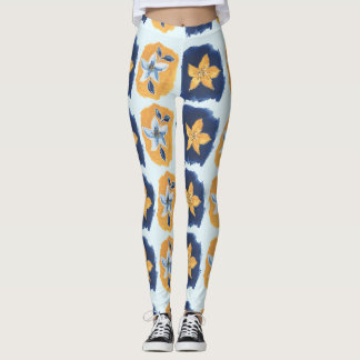 Leggings Patrón abstracto de flores
