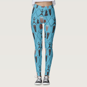 Leggings Patrón abstracto de símbolos maravillosos