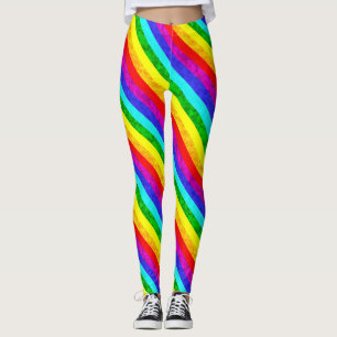 Leggings Patrón abstracto del arco iris