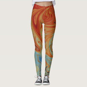 Leggings Patrón abstracto fluido