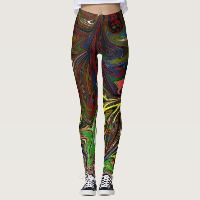 Leggings patrón abstracto genial (Anverso)