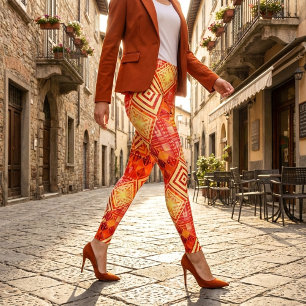 Leggings Patrón abstracto geométrico moderno