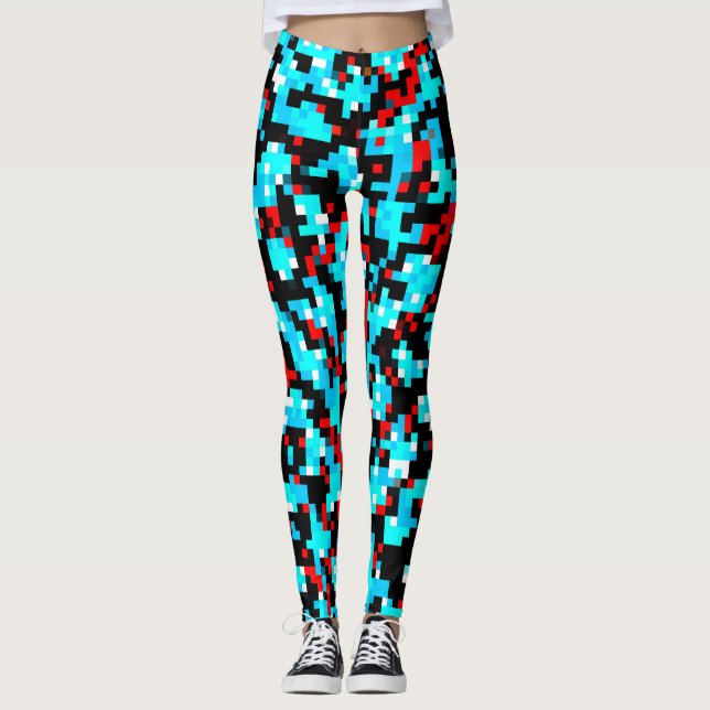 Leggings Patrón abstracto multicolor (Anverso)