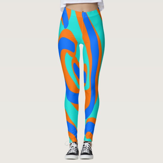 Leggings Patrón abstracto multicolor "Ratti_Creative_Arts" (Anverso)