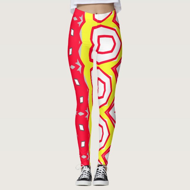 Leggings Patrón abstracto multicolor "Ratti_Creative_Arts" (Anverso)