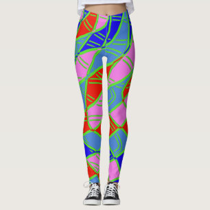 Leggings Patrón abstracto multicolor "Ratti_Creative_Arts"