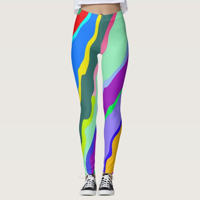 Leggings Patrón abstracto multicolor "Ratti_Creative_Arts" (Anverso)